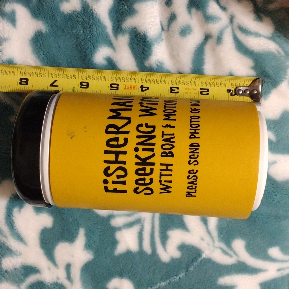 Fisherman Seeking Wife plastic container